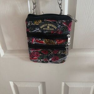 Harley Davidson Floral Crossbody Bag - Unbranded